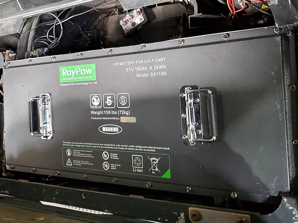 48v lithium battery pack 160ah, lifep04 li-ion golf cart battery pack